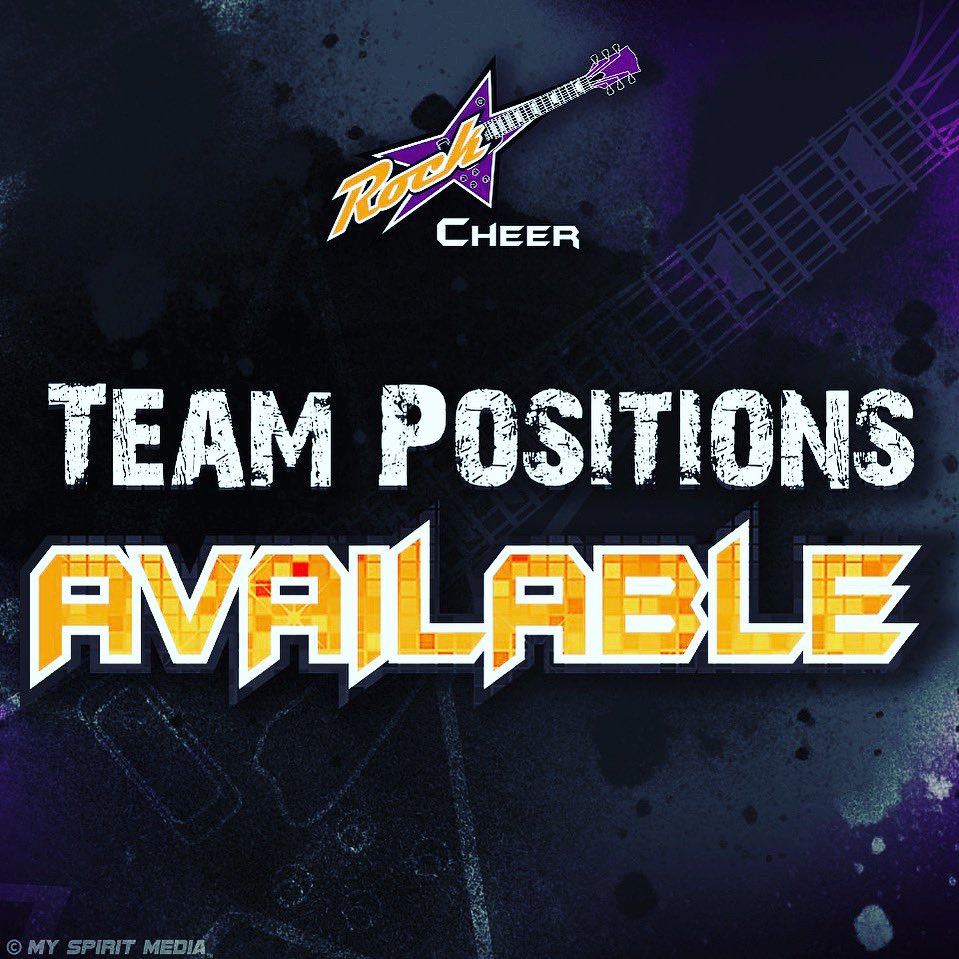 We have 2-female tumbling ONLY positions open for:
Fall Out Boy-Senior Coed 3 ages 11-18. 

We have a backspot/tumbling position open for:
Black hearts- Junior 3 ages 5-14.

Must NOT be associated with another All-Star team. Email donald@rockstarcheeratlanta.com for more details.