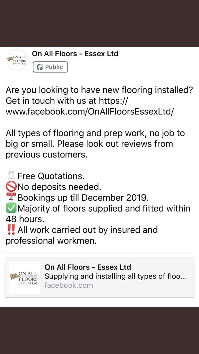 For all flooring needs get at our sponsor @Onallfloorsltd, the best at what they do 🔴⚫️