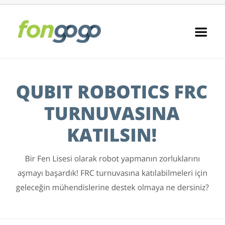 QubitRobotics's tweet image. Qubit Robotics 4. robotunu yapıp turnuvaya katılmak için desteklerinizi bekliyor! Yarışma katılım ücreti olan 5000 doların 2000 dolarını kazandığımız hibe ile ödedik. Size özel hazırladığımız ödüllerden satın alarak bizlere destek olabilirsiniz! 🤖
Link: fongogo.com/Project/qubit&amp;#039;…