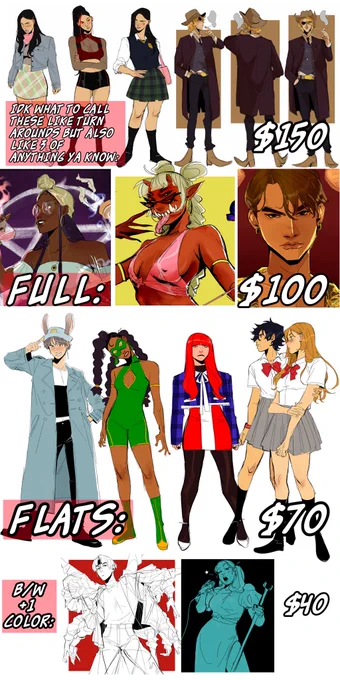 FULL Commissions are open!! I usually don't have a yes/no list but if you have any questions you can ask me~ 

❤️Share if you can! ❤️ 