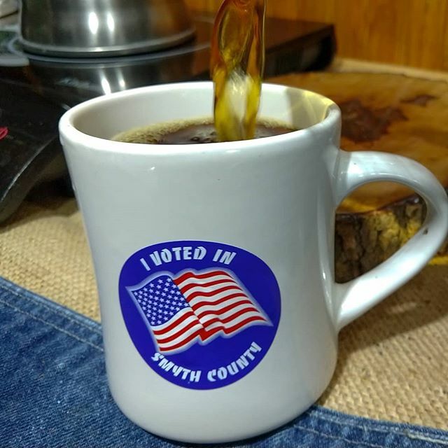 Voting feels good!

#vote #community

#authentic #smallbatch #coffee #fresh #roasted #indarkhollow #buylocal #eatlocal  #ilovecoffee  #iloveva #and #sugargrove #swva  #locallyroasted ift.tt/2WNEO37