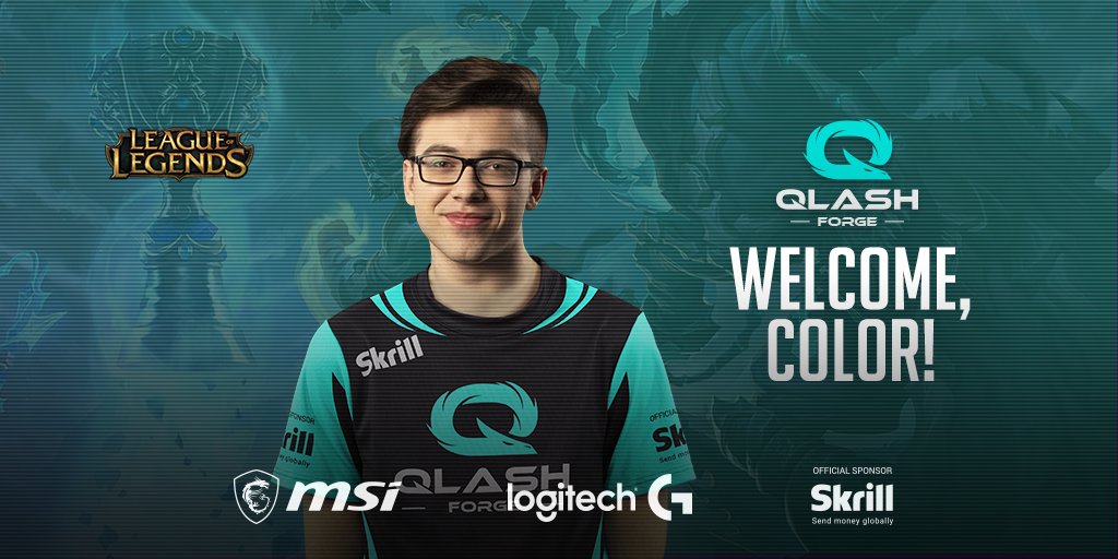 And a big welcome for <a href="/NowyColor/">Color</a> who will be joining as our new toplaner, for the remainder of <a href="/ESLItaly/">ESL Italia</a> &amp; Redbull Factions! #ForzaQLASH