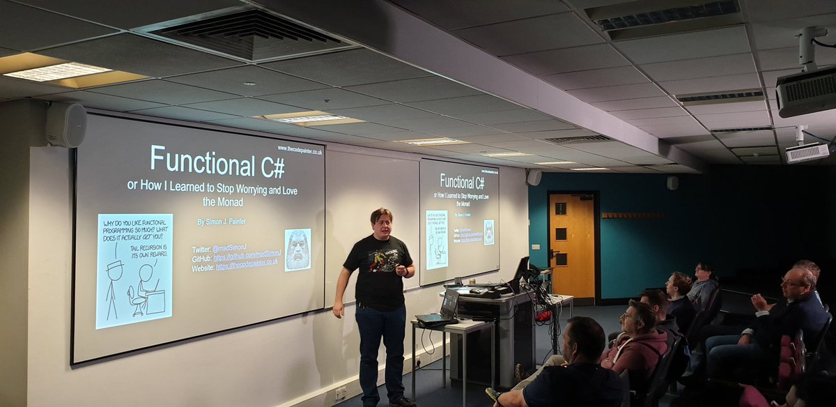 dotnetsheff's tweet image. Kicked off #dotnetsheff with Functional C# with @madSimonJ