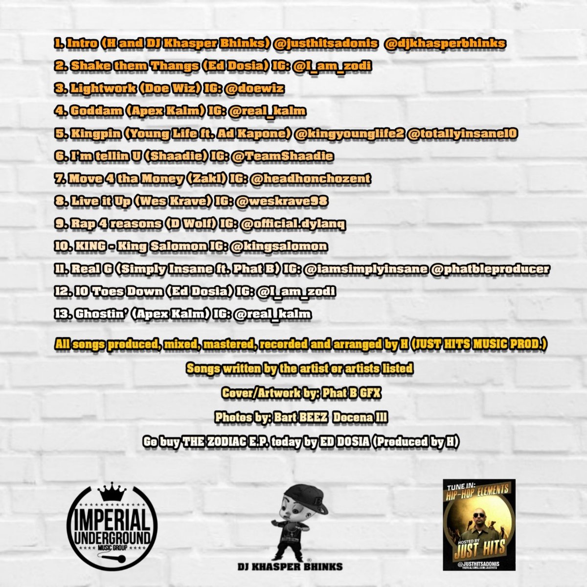 Grab the new project from JUST HITS MUSIC PRODUCTIONS....
'THE TOP PROSPECTS'
coast2coastmixtapes.com/mixtape/just-h…
Hosted by <a href="/DjKhasperBhinks/">Dj Khasper Bhinks®</a>