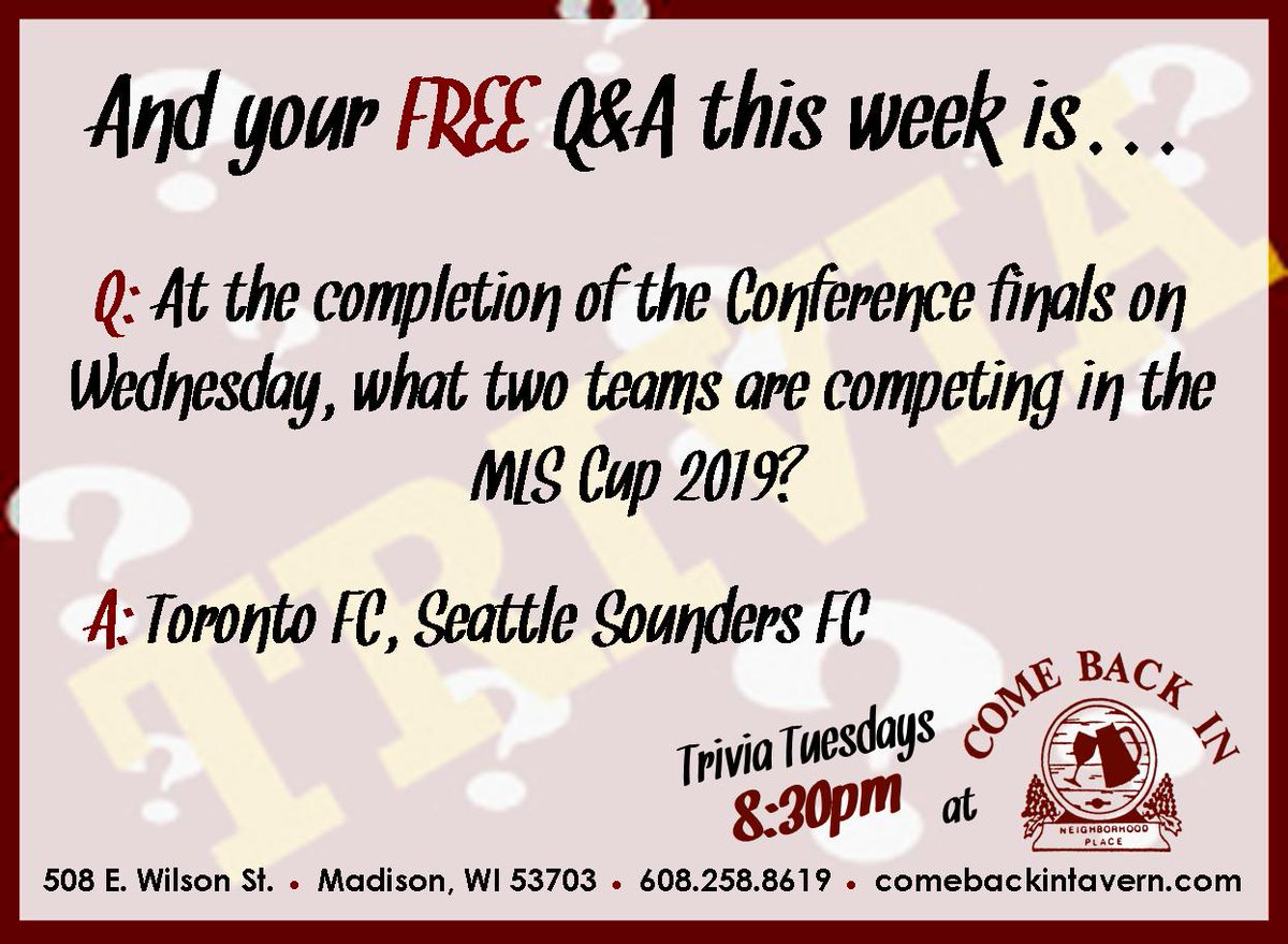 Come Back In Madison tweet media