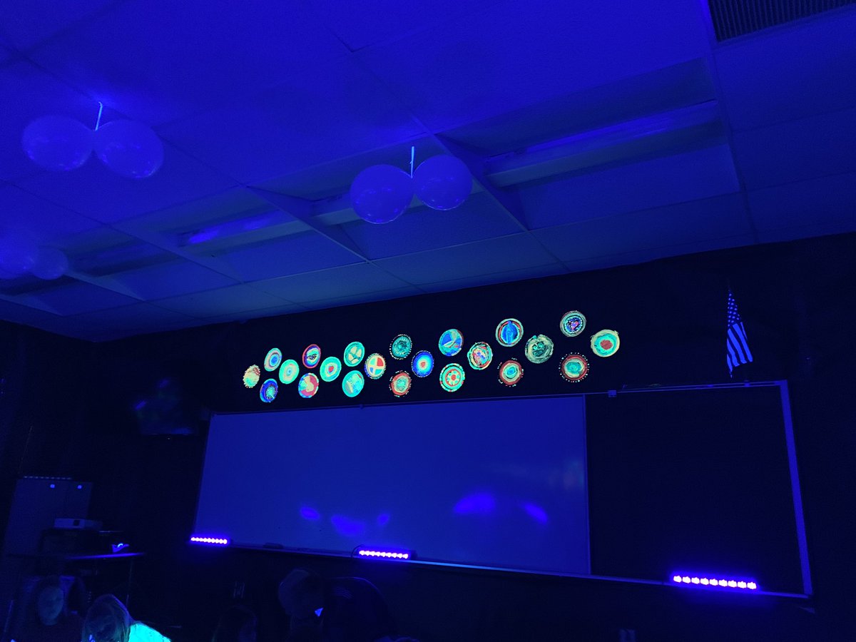 hpettit15's tweet photo. Students wrote stories in our glow room today! #hstelem #wceschat https://t.co/T5qaZASxEm