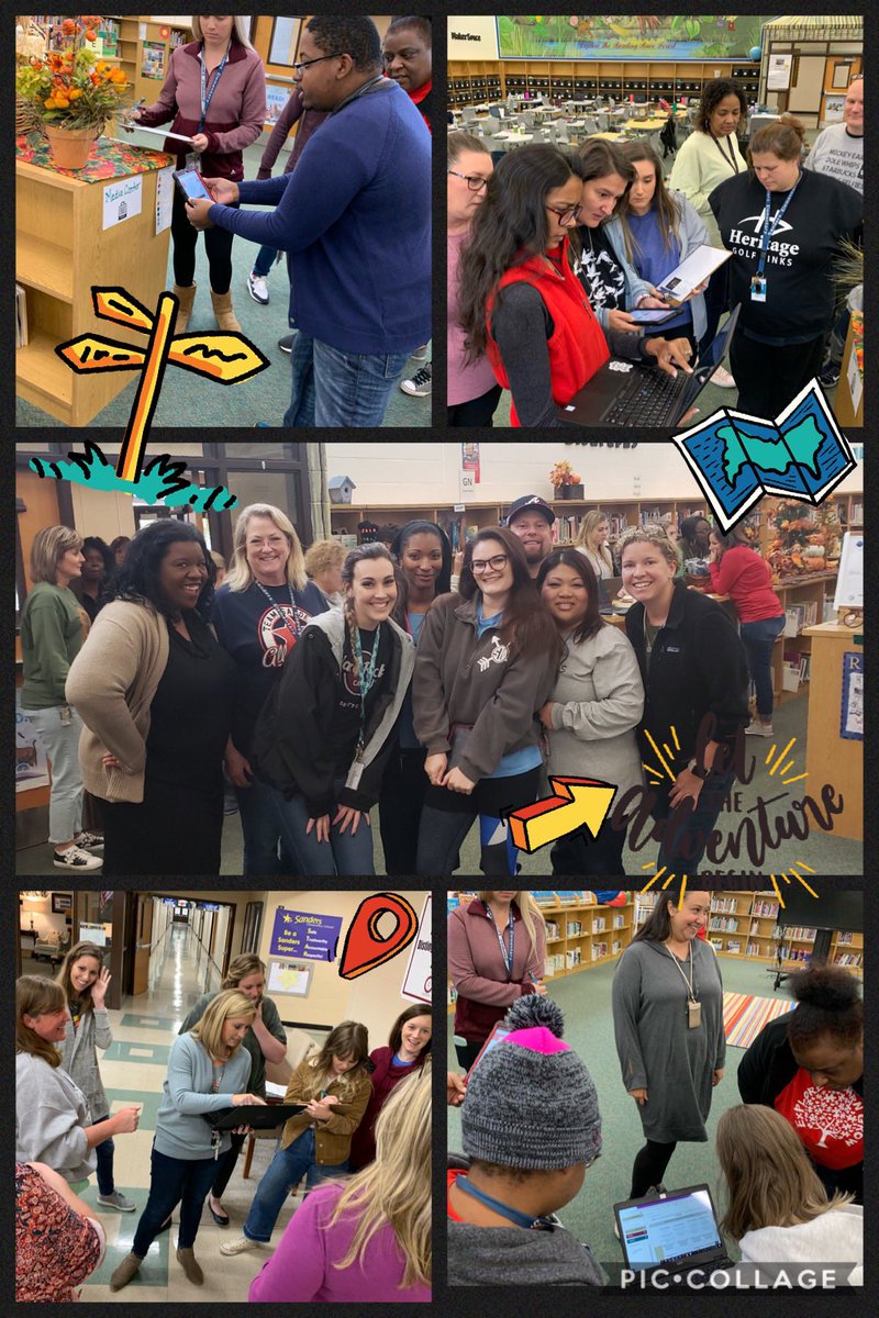 kath_bender's tweet photo. Digging into CTLS Teach & Assess Enhanced Amazing Race style @SandersES1 Congrats to the 4th Grade Team! 🌟🥇🏆 @CobbInTech @lbailey801 #EngagingPL https://t.co/U8b0ogf4jZ