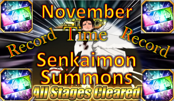 tukibankai's tweet photo. Senkaimon Summons from November Tickets Summons 5* and 6* + Time Record, and amazing Time crucker record for Ordelas and Warrior Path 
^^
https://t.co/olfUb0bSof

#Bleach #BleachBraveSouls #BBS #Senkaimon #SenkaimonSummons #WarriorPath #WarriorsPath #OrdealsTower #TimeRecord https://t.co/RLfg7MC6bj