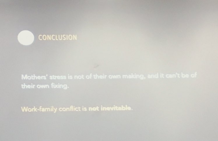 Great talk @CaitlynMCollins on her book, #MakingMotherhoodWork @PUSociology on the link between culture and policy. I needed a mantra.