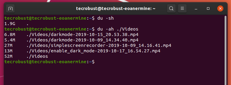 tecrobust's tweet photo. #Command to Check Directory Size in Ubuntu Linux is,
$ du -sh ./Directory_name - Prints Directory Size
$ du -ah ./Directory_name - Prints Individual File Size
#ubuntu #Ubuntu #Linux #linux #Tutorials
#Linux_commands #tecrobust
@tecrobust https://t.co/j1N8RTldPc