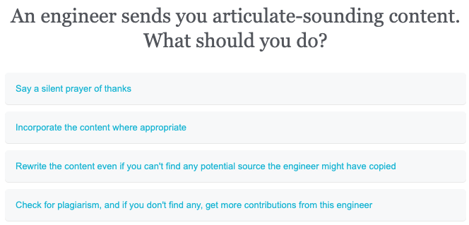 sbmetz's tweet photo. All of the above, @tomjohnson. All of the above. https://t.co/fjcrFhXGDv