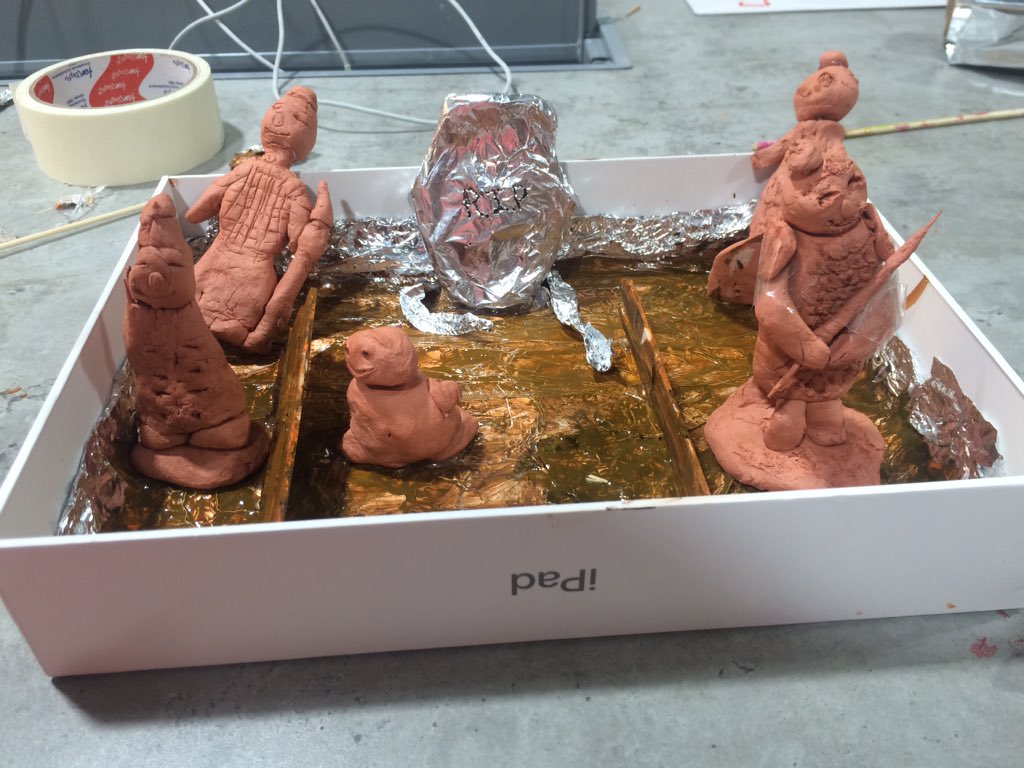 mcornejo26's tweet photo. Creating the Terracotta Army in our Makerspace!! #menorlearns https://t.co/liAOUVSDcY