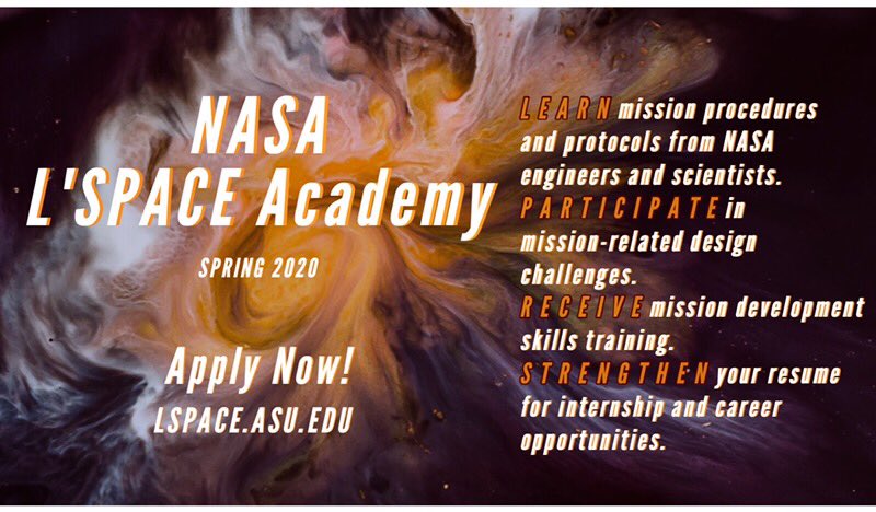 L_SPACEProgram's tweet photo. Are you an undergraduate science or engineering student interested in pursuing a career with #NASA? We are currently accepting applications for our Spring program! ✨APPLY TODAY!!🚀https://t.co/voMnPqyDUZ #space #studentlife #NASAintern #engineeringstudent #womeninstem https://t.co/l8OJTHpoyw