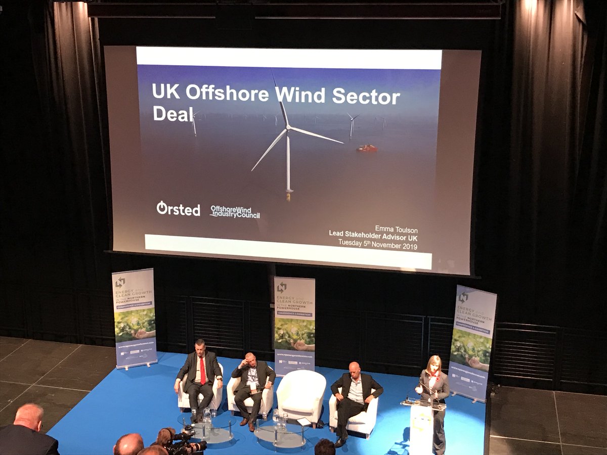 Listening to <a href="/orsted/">Ørsted</a> Emma Toulson talk about the Sector Deal #offshorewind #orsted #npenergy2019