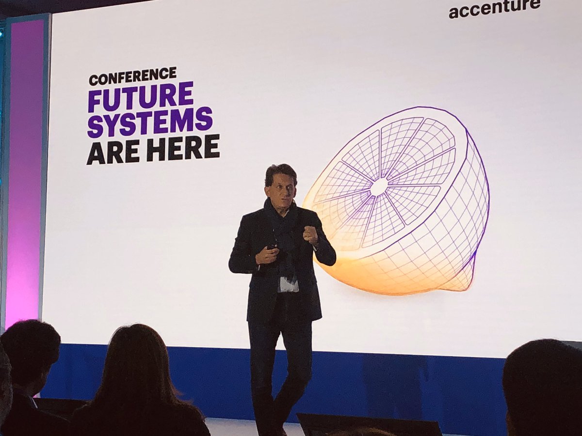 GrietJoppen's tweet photo. Want to achieve full value of your #technology investments? Make sure your systems are boundaryless, adaptable and radically human and your company will be ready to #innovate at scale. Inspiring speech from @yvesbernaert #futuresystems #WebSummit @AccentureTech https://t.co/hbQ6blovE8