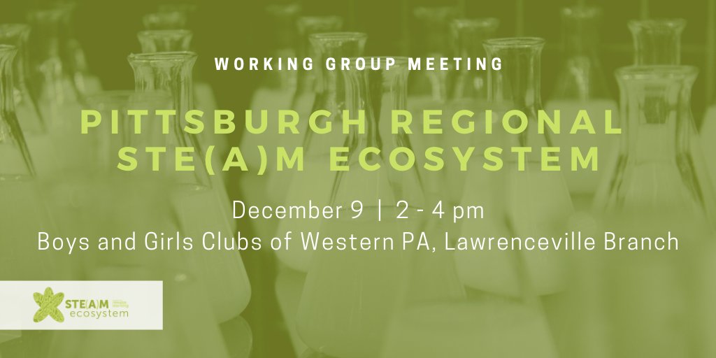 remakelearning's tweet photo. Take a bigger leap into the world of #STEM and #STEAM learning in our region! Join #remakelearning's Pittsburgh Regional STE(A)M Ecosystem for their next meeting on 12/9. Open to all interested educators. #stempgh #steampgh
https://t.co/ID0yvgM13I https://t.co/tUkjWPMkmg