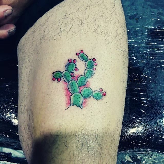 Nopal cactus tattoo design on Craiyon