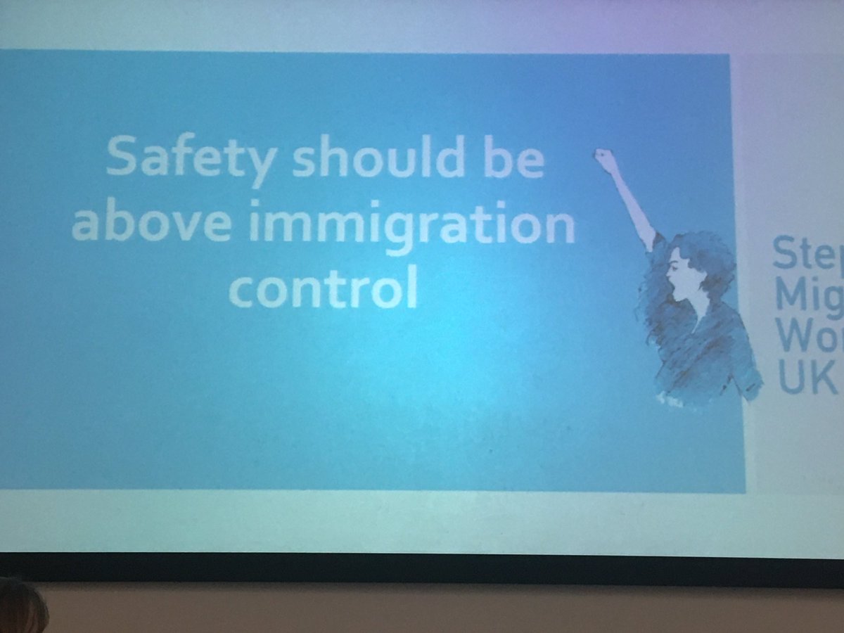 AudreySuffolk's tweet photo. As Louise Gooch said whilst the focus is on immigration control against victims of DV, the perpetrator is out there getting away with it #SNR2019 #DARNet https://t.co/f4RLbpg792