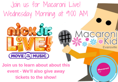 Join us tomorrow morning on Facebook as we chat about Nick Jr. Live! and give away tickets to the upcoming show in Evansville #sponsored #nickjrlive
Join us here: buff.ly/2DKahrW