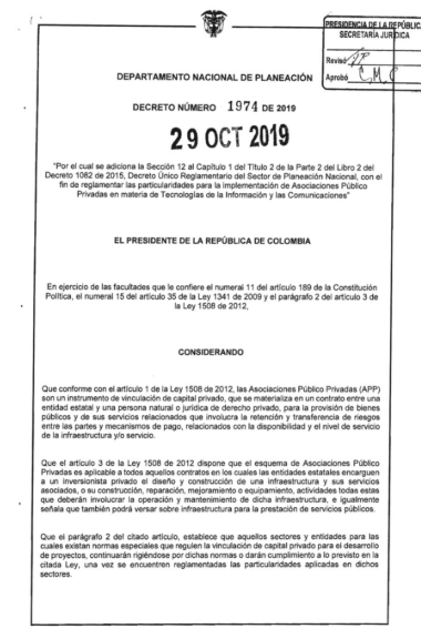 AkountGo's tweet image. En #Colombia se hace realidad las asociaciones público-privadas en #TIC gracias al decreto 1974 del pasado 29 de Octubre 
Más info Portafolio 👉🏻 buff.ly/32mtCf4
Ver Decreto: buff.ly/2WKiUxX