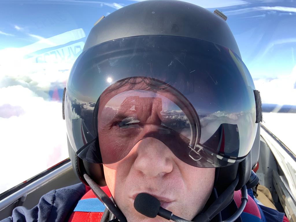 Adventures4Cha's tweet photo. 12,100 feet over the Alps a milestone in the trip and a first for me and G-GAST! The most amazing flight, now safely on the ground at Cannes. #aviation #adventure #charity #flying https://t.co/ISVN0yhORt