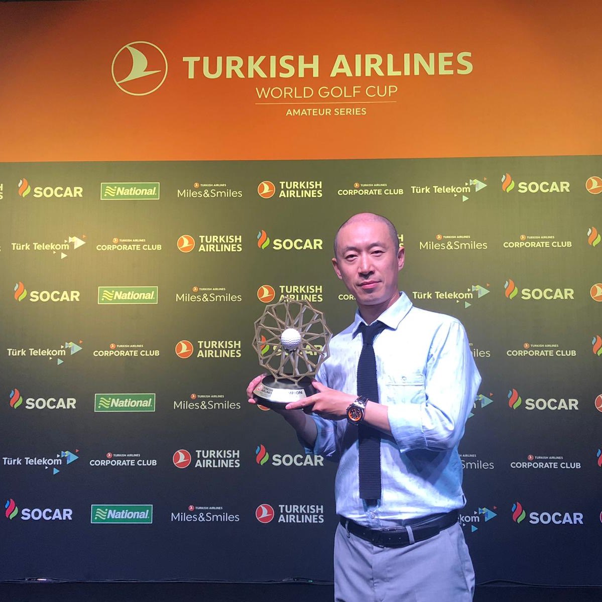 After two fantastic days of competition we have our 2019 Turkish Airlines World Golf Cup Champion... Congratulations to Luke Zhao! 🏆 #TAWGC #SOCAR #TurkTelekom
