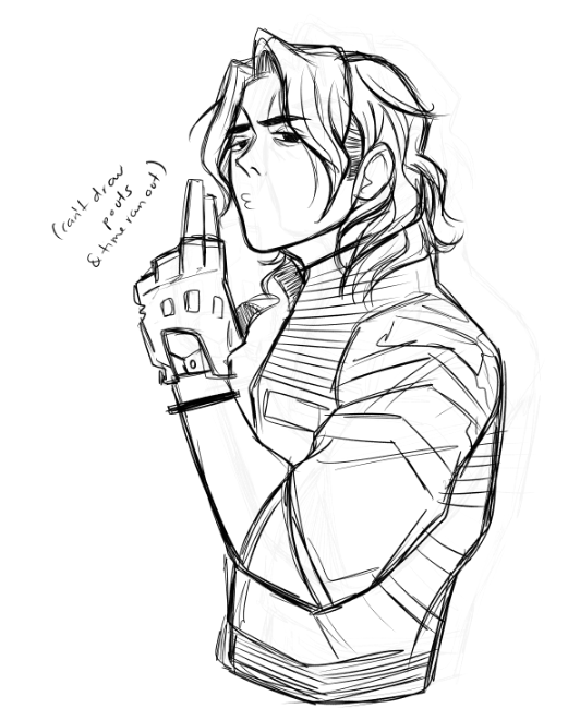 Warm up sketch of another attempt to draw Gerard. I'll get his face soon, I promise. 
#Sketch #doodledump 