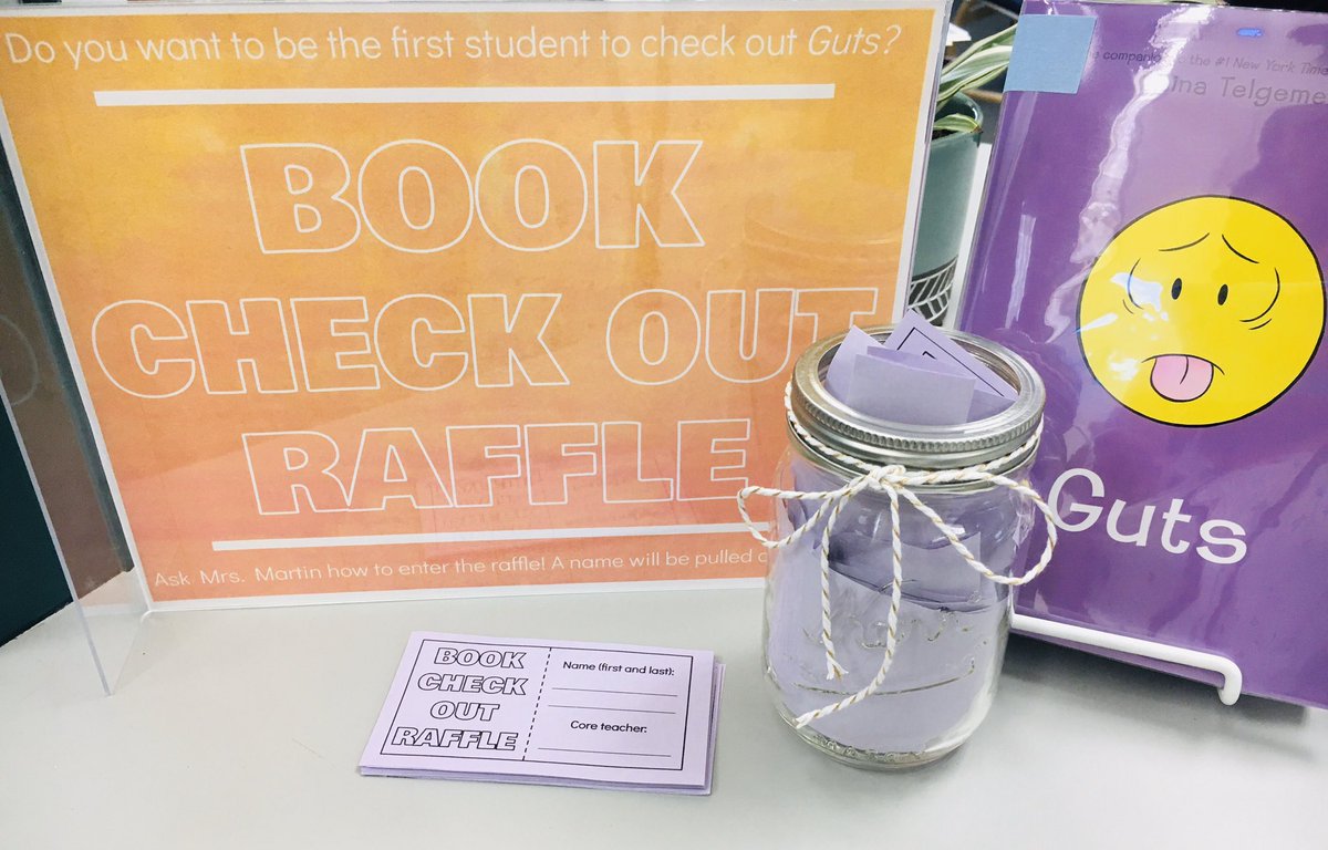 IHMSLibrary's tweet image. Building excitement about one of the  newest additions to the library — Guts! #powerofjag #SRVLibrarylove  @goraina