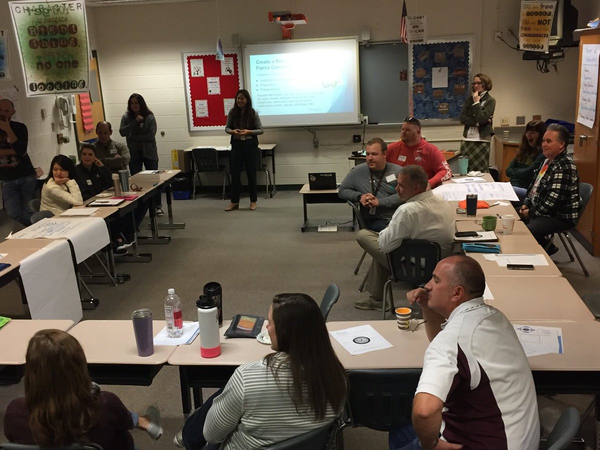 Worthwhile dialogue continues at Belmont’s Team Leader Institute. Honored to work with such a caring and thoughtful staff! <a href="/BelmontRidge/">Belmont Ridge Middle</a> @MrsJohnsonBEM @LCPS_IF_DOI