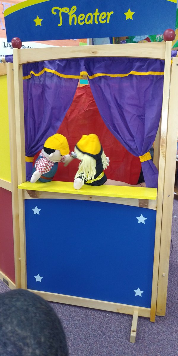 joni_rees's tweet photo. Loved watching our 1st grade students use my puppets to retell what it means to be a good digital citizen today! @claremont_elem https://t.co/w3mDyiQ08Q
