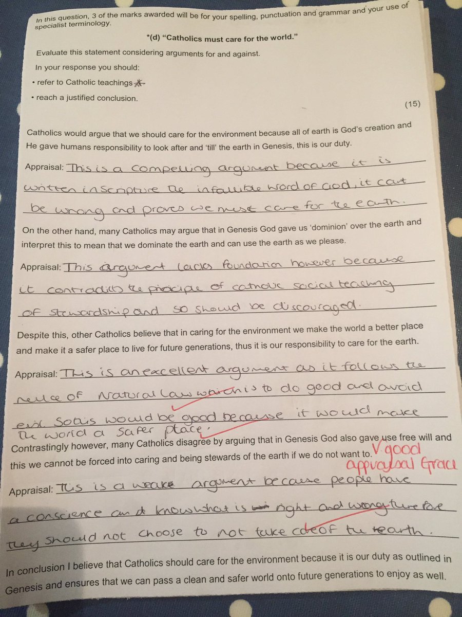 MissLyonsAHT's tweet image. Still practicing appraisal GCSE QD’s with Year 11! Little by little they might just be getting it! Sentence starters followed by examples of appraisal statements they could use and then apply. 2 examples, 1 pair share, 1 individual! #REGCSE  #Appraisal #EdExcel #edutwitter
