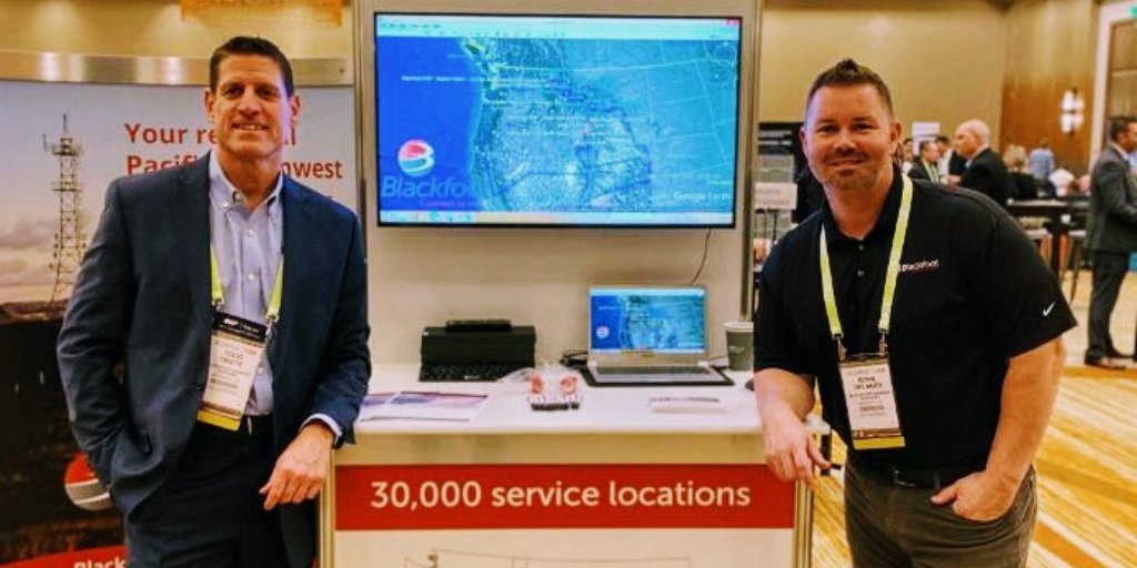 GoBlackfoot's tweet image. Blackfoot is excited to be at @INCOMPAS with our Carrier Services Team this week. If you&apos;re in Louisville stop by Kiosk #7 to say hi and learn about our diverse regional network!  #INCOMPAS19 #ConnectToMore