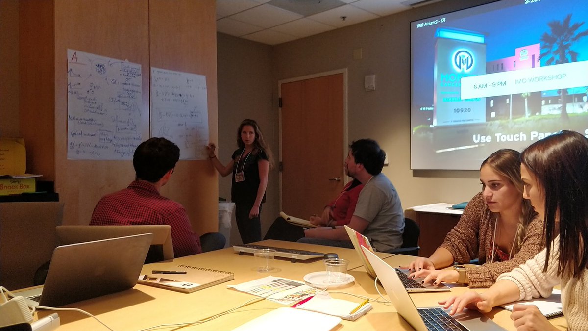 Now the serious mathematics discussion starts! #moffittIMO #TRed19 @mathonco