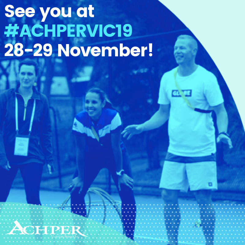 SchoolSportVic's tweet photo. Looking for new and exciting ways to deliver an engaging #HPE program that will develop your students’ passion for #PhysicalEducation? Register for #ACHPERVIC19 Conference 28-29 November! >> https://t.co/xmdisg1kZb #PDevent #aussiephysed https://t.co/3c7sT65uNd