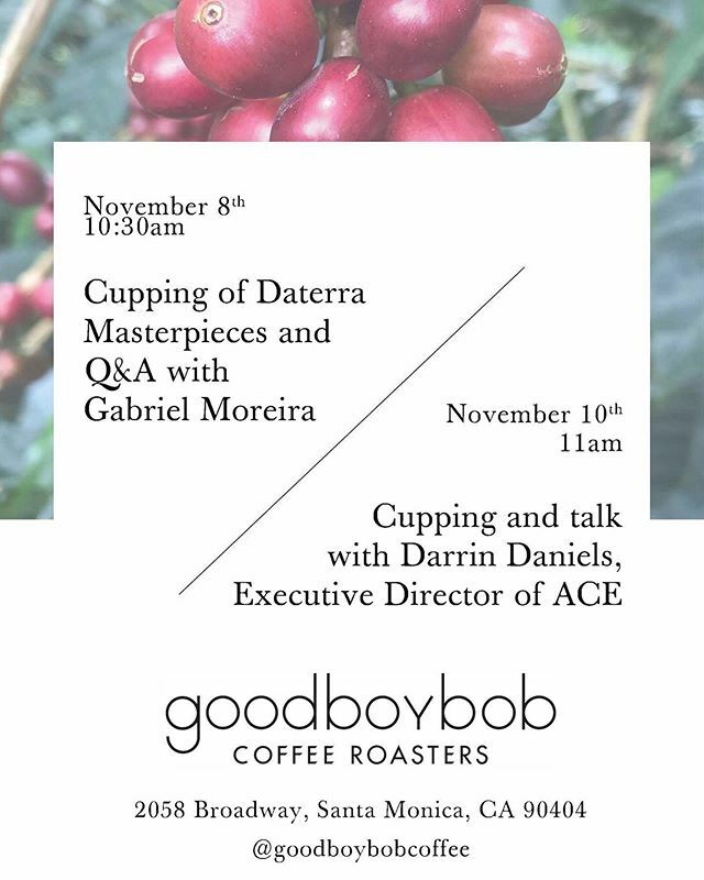 Just in time for the Los Angeles Coffee Festival, goodboybob Coffee Roasters in Santa Monica, Calif. is hosting 2 cool events! First, join Gabriel Moreira of Daterra for a special cupping on Friday at 10:30 a.m. And you won’t want to miss a special talk …