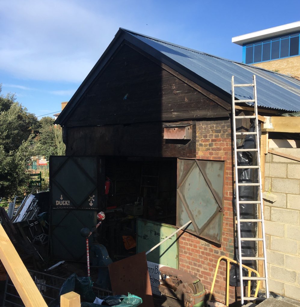 A few people have asked about the forge - its still rented out to Kevin Boys who runs his successful forge business here, engaging apprentices &amp; making amazing art sculptures with metal. 
We invested farm funds to give the space a smart new roof while the builders were on site!