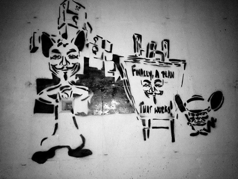 DisobeyArtCom's tweet photo. "Lab Ratz" by Disobey.
5th of November throwback! #Pinkyandthebrain
#Anonymous #Throwback #StreetArt #Disobey #Anon #AnonymousGrassroots #5thofNovember #Remember #ExpectUs #GuyFawkes #GuyFawkesDay #MMM #MMM2019 #Art #MMMLondon #London https://t.co/UHwvPWUDtv