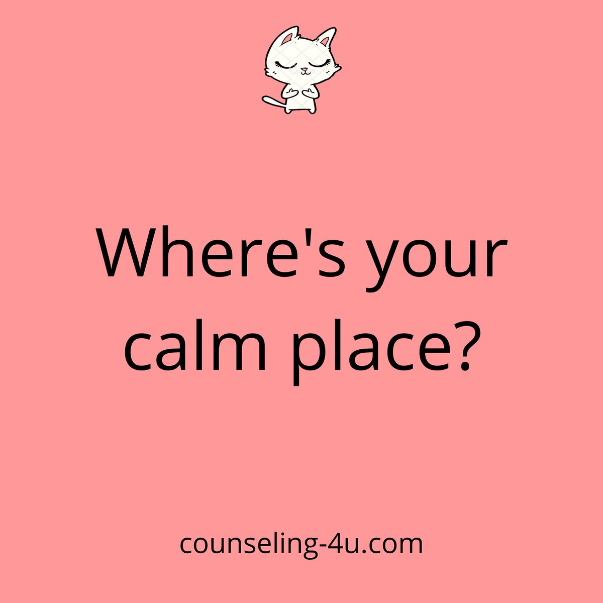 Our calm place can look so different for all of us... maybe it's real, maybe it's imagined... try tuning into that. What is it like?Take it in... visit it when things are good and when things are rough... get that memory network super buff! #austin #therapy #counseling #emdr