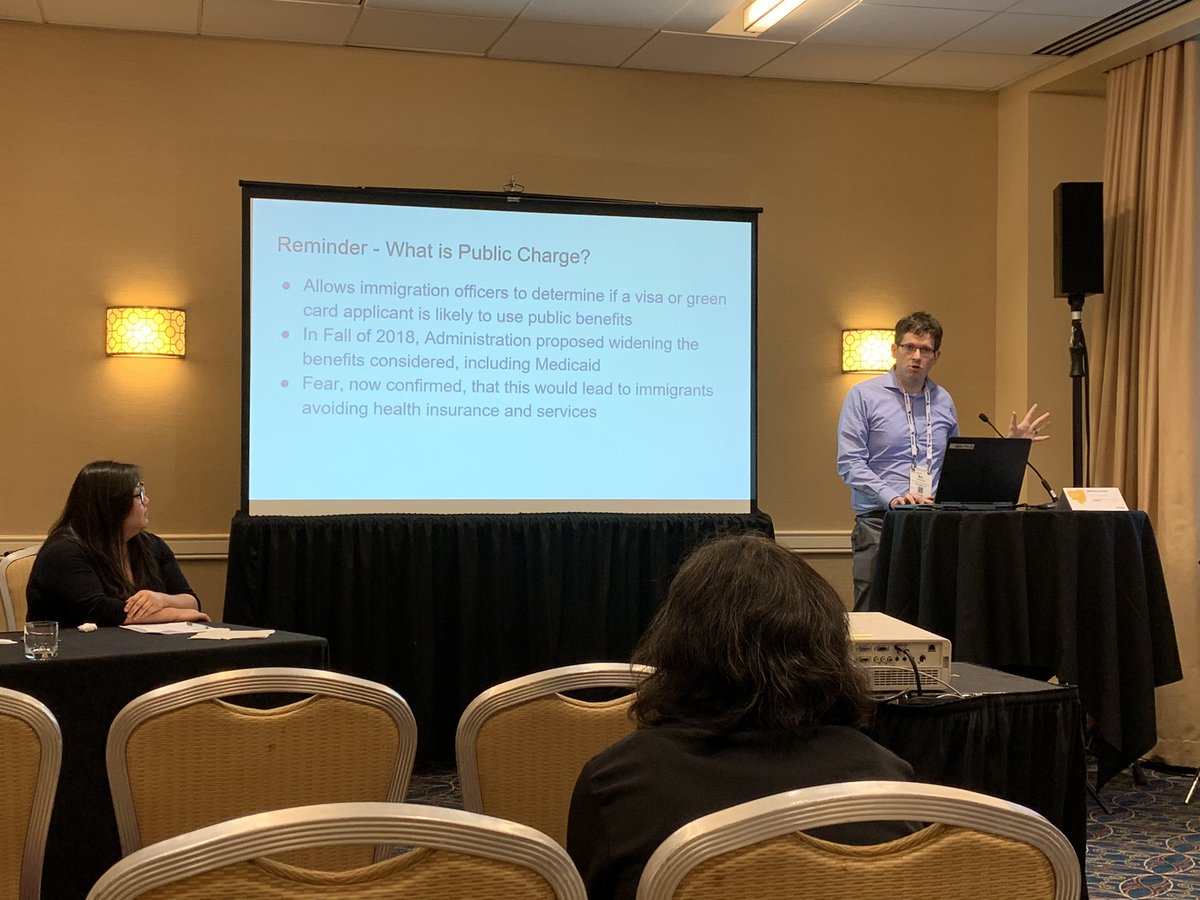 IyanrickJohn's tweet photo. Listening to @BenDAvanzo and our partners at @NILC and @ASIAOHIO talking about public charge campaign #apha2019 #healthequity @APIAHFpolicy https://t.co/sJEs0s1pz8
