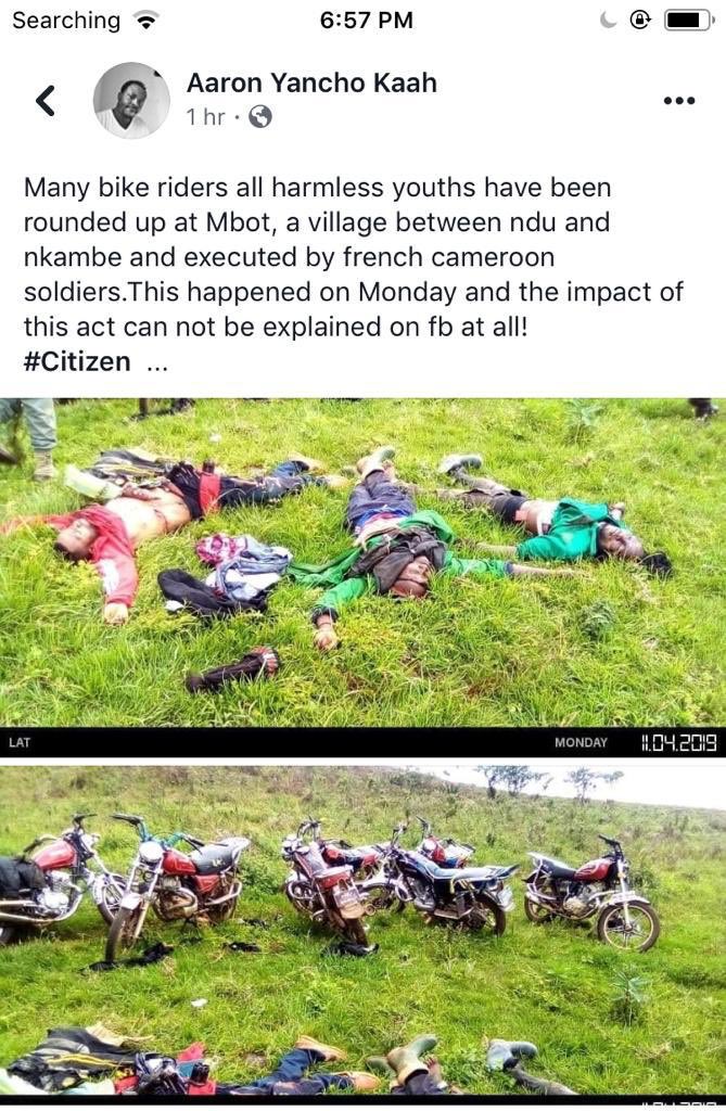 BohHerbert's tweet photo. Despite #NeverAgainPledge, #SouthernCameroons #Genocide rages as @antonioguterres @UN @ICC @UNHumanRights @ICC #R2P @amnesty @PaulKagame @hrw @_AfricanUnion watch. https://t.co/6TmtfgJpoR