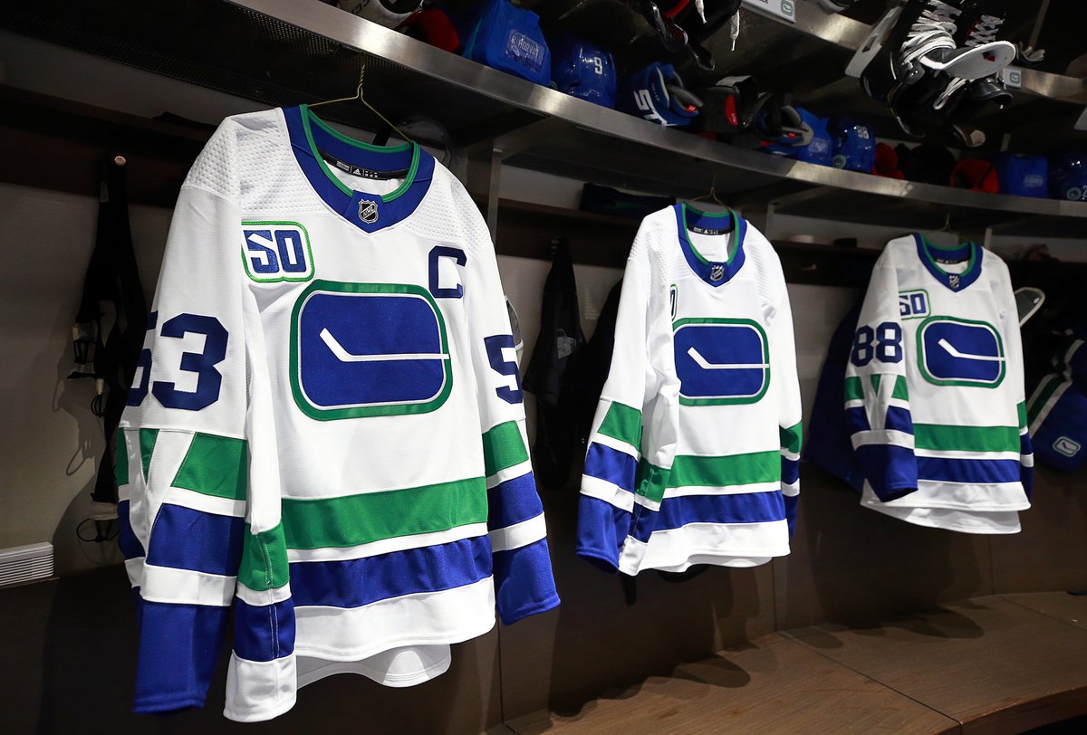 vancouver canucks 40th anniversary jersey