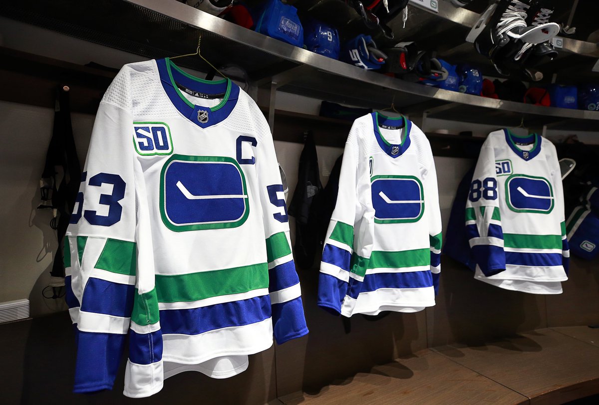 canucks 40th anniversary jersey