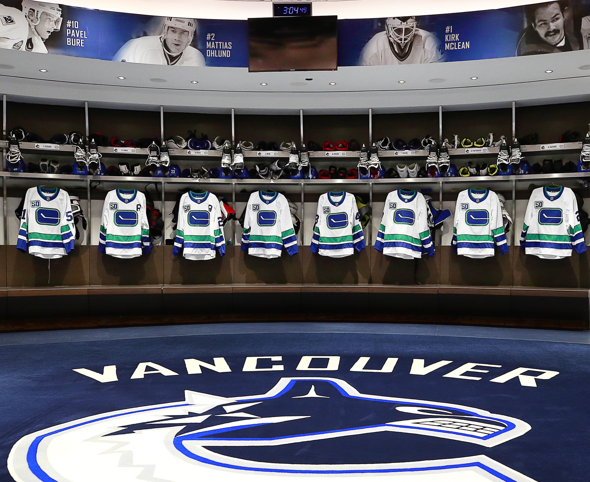 Canucks unveil quartet of new sweaters for 50th anniversary —