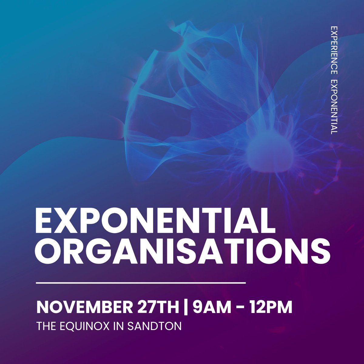exo_works's tweet photo. Experience Exponential in this immersive course at the Equinox in Sandton, Johannesburg, on Nov. 27, from 9 a.m. to 12 p.m. Register here: https://t.co/AvBRDauVMz  #exponentialorganisations #exponentialorganizations #emergingtechnologies   #johannesburg #southafrica https://t.co/vhIkh3OCgb