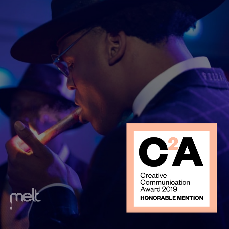 meltatl's tweet photo. MELT captures the prestigious C2A creative communication award for our design and branding work for @CameronNewton's @fellashipatl cigar club! Thank you, @c2award Read more: https://t.co/qtDUCpw7hY https://t.co/ngIdF5NuID