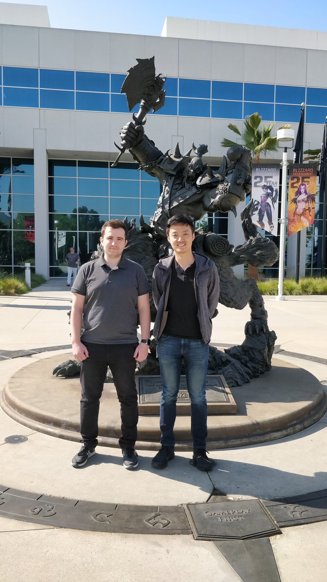 Was nice to meet you <a href="/_JohnYang/">John Yang</a> ! <a href="/Blizzard_Ent/">Blizzard Entertainment</a> campus is a really good place to work, hope WoW and HS teams will like my macarons!