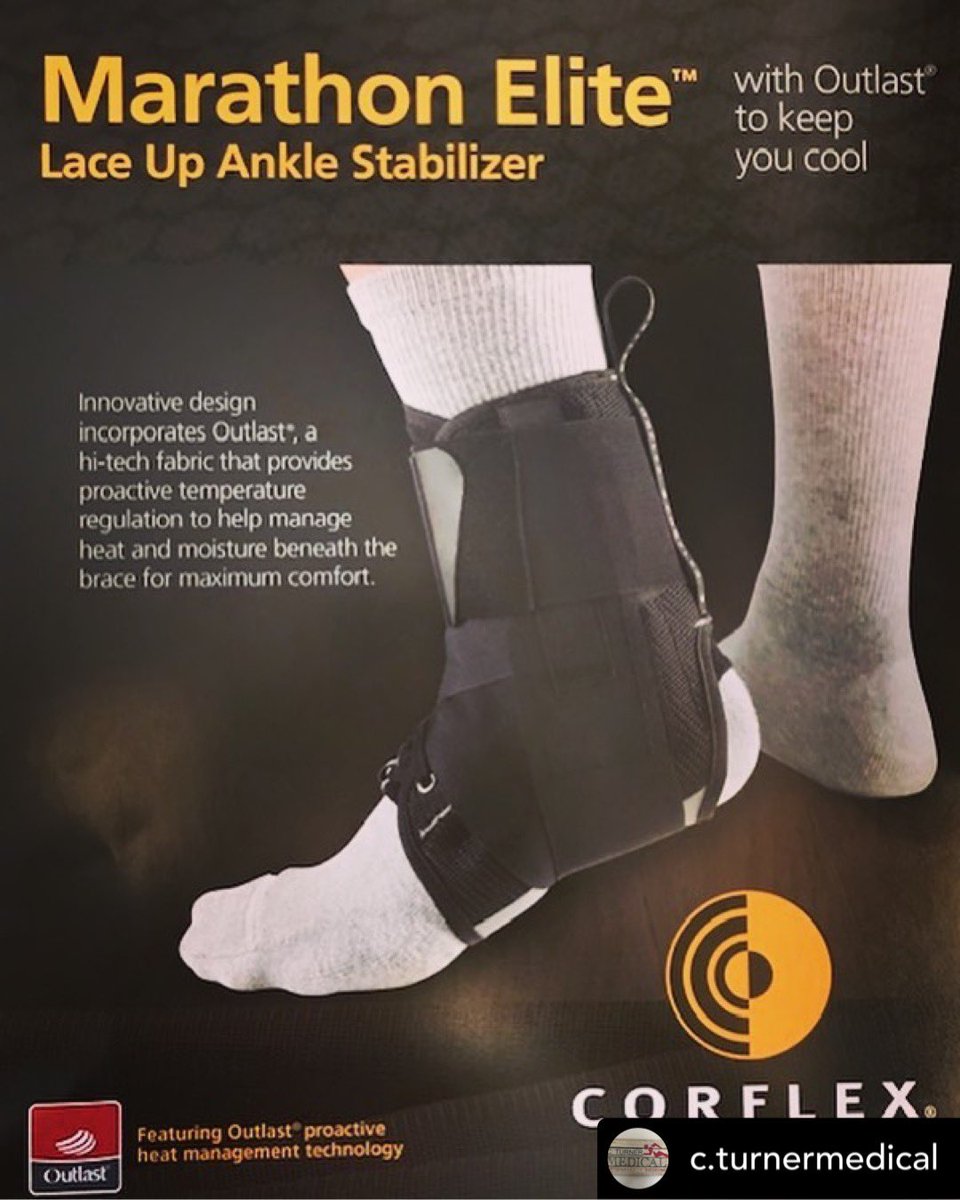 GazelleHealth's tweet photo. Awesome product to highlight! #IncreaseTheIntensity
Featuring the innovative, proactive heat management technology, Outlast.
The Marathon Elite utilizes a dual figure-8 strapping system, that helps control inversion/everson by simulating a professional taping technique. https://t.co/4vgmsrV4u0