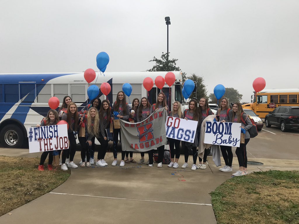 jaguarvball's tweet photo. LETS GOOOOOO!!!! ❤️🏐💪🏼 #enjoythejourney #FinishTheJob #MISDProud 
Thank you family, friends &amp;  @HeritageFtball for making the start to this playoff run so special!! https://t.co/t6Kx5UcO0a