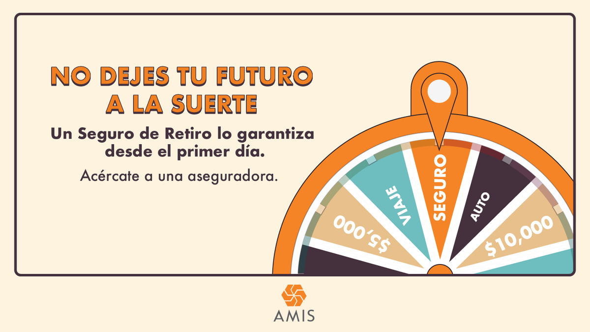 AMIS_mx's tweet photo. Mantén tu estabilidad económica cuando termine tu vida laboral. Contrata un Seguro de Retiro. #NoDejesTuFuturoALaSuerte
https://t.co/ap9YJlhgB5 https://t.co/GUTYlWwkeg