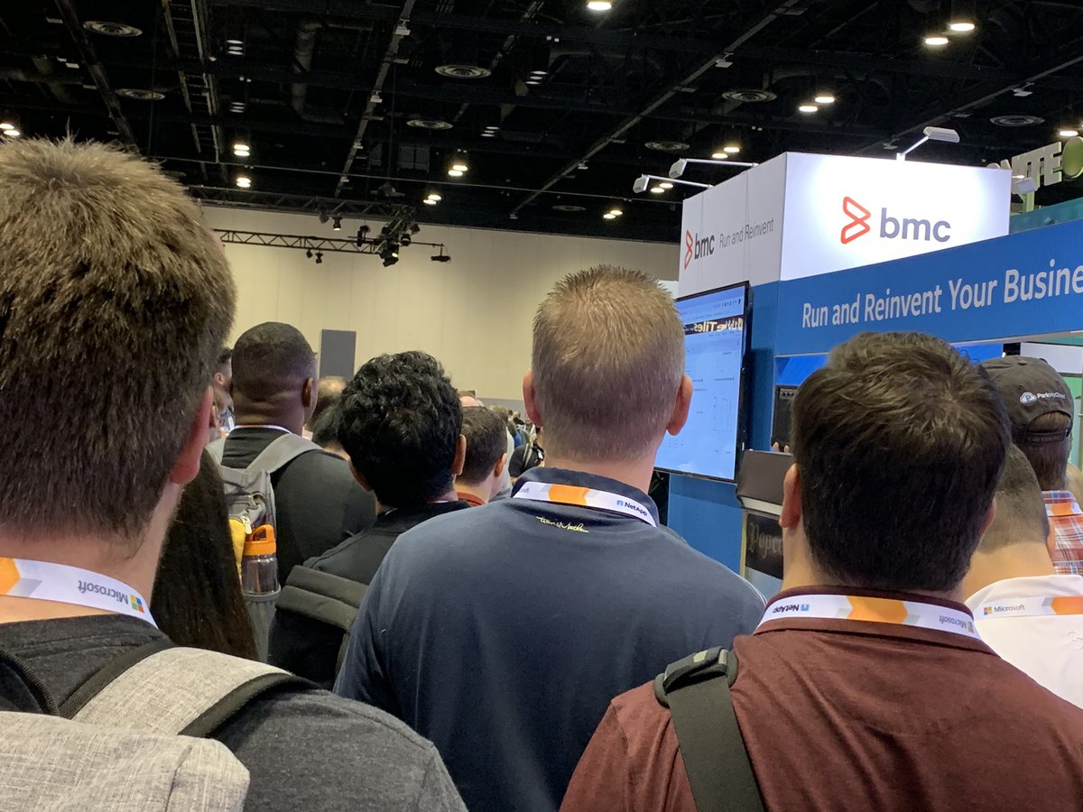 serenalambiase's tweet photo. Everyone wants to see @BMCHelix  at #MSIgnite2019 ! Come by booth 831 to learn how to run and reinvent https://t.co/hnosxVbLyL